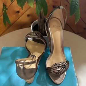 Alexandre Birman Bronze Heeled Sandals